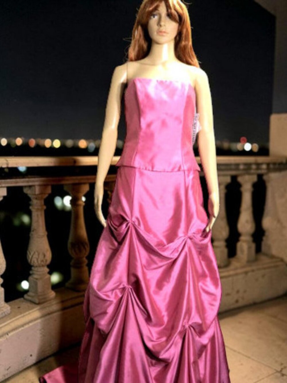NEW! Bright Pink Two-Piece Long Gown with tags